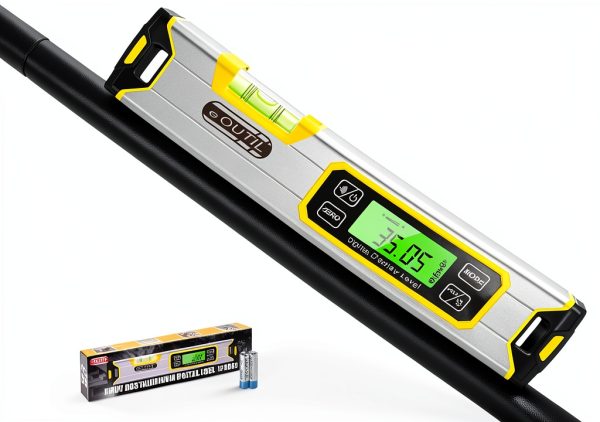 eOUTIL Digital Level Magnetic V-Groove High Accuracy Tool-0