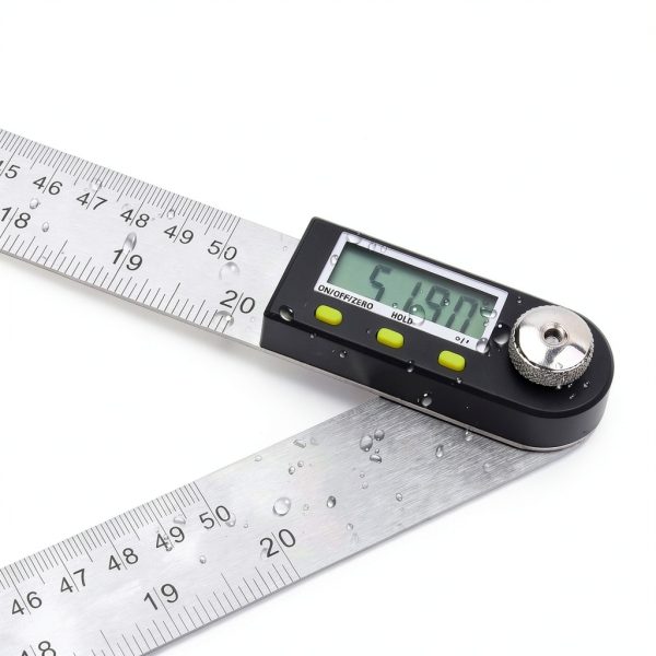 Saili Tools Digital Protractor Stainless Steel Ruler Angle-3