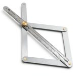 Aisikoo Corner Protractor Angle Finder Aluminum Alloy Tool-0