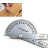NORTOOLS Angle Finder Ruler Stainless Steel Protractor Tool-3