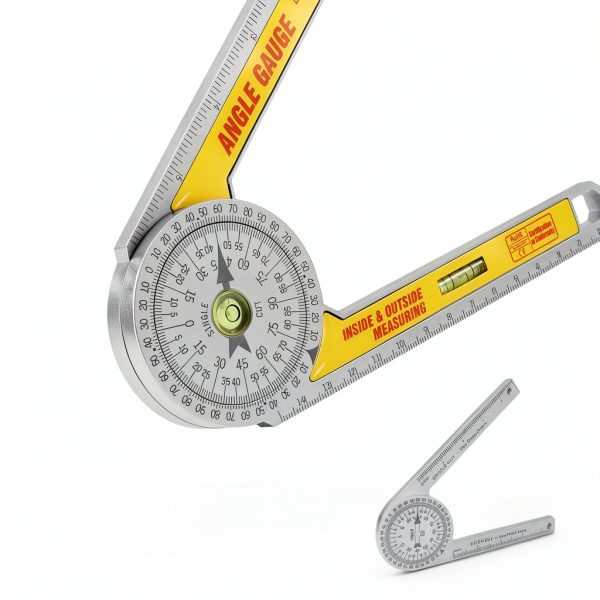 AUSDTOOLS Protractor Lightweight Plastic Angle Gauge-2