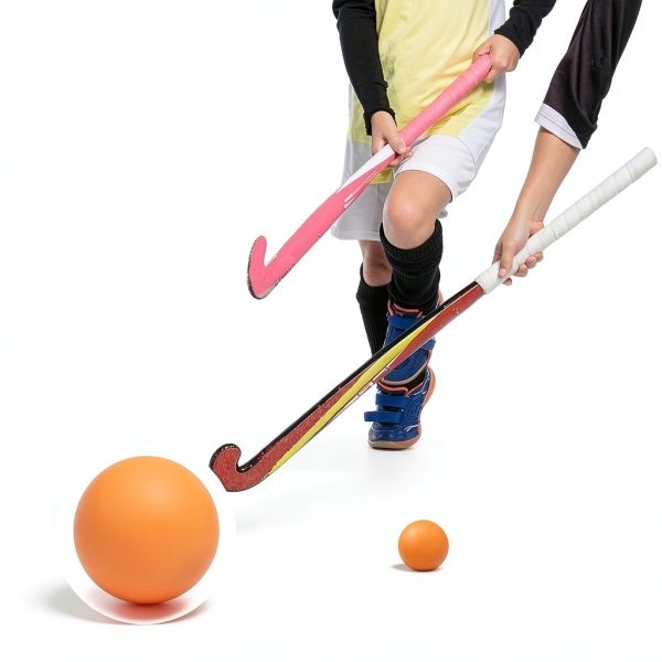 Poen Orange PVC Street Hockey Balls Kids Sports Equipment-5