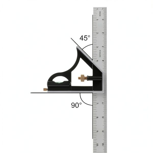 FLXDirect Stainless Steel Protractor Ruler Tool Professional-5