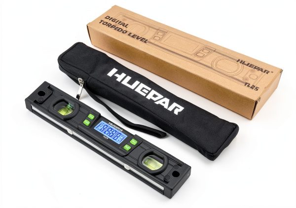 Huepar Digital Torpedo Level Magnetic V-Groove High-0