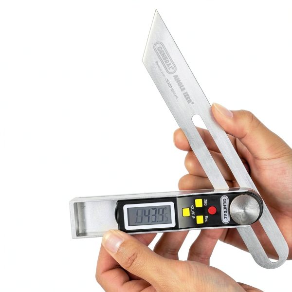 General Tools Digital Angle Gauge Stainless Steel Protractor-5