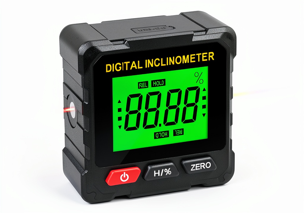 Kelo Digital Level Box displaying angle on LCD screen