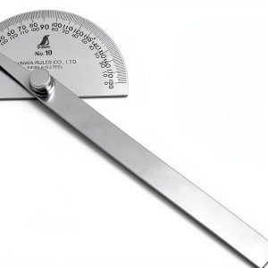 Shinwa Stainless Steel Protractor Construction Tool 8 Inch-0