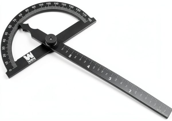 WEN Aluminum Protractor Angle Gauge Laser Etched Scale-0