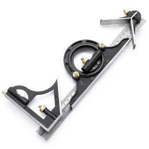 FLXDirect Stainless Steel Protractor Ruler Tool Professional-0