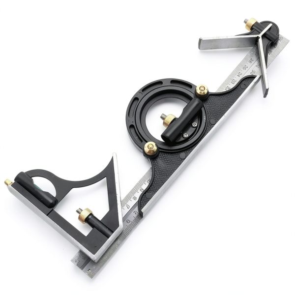 FLXDirect Stainless Steel Protractor Ruler Tool Professional-0