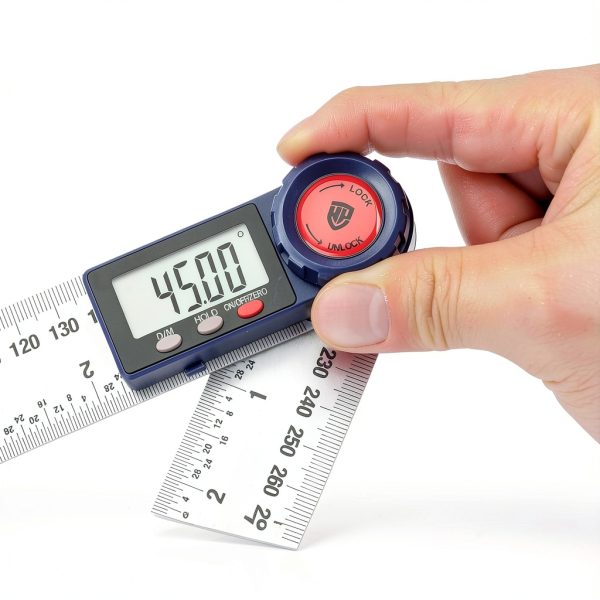 WORKPRO Digital Protractor Stainless Steel Angle Finder Tool-3