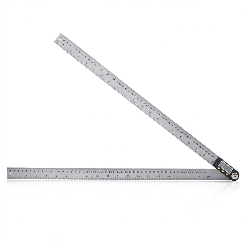 Saili Tools Digital Protractor displaying angle measurement on LCD screen