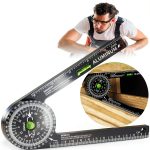 Miotorio Miter Saw Protractor Aluminum Alloy Angle Detector-0