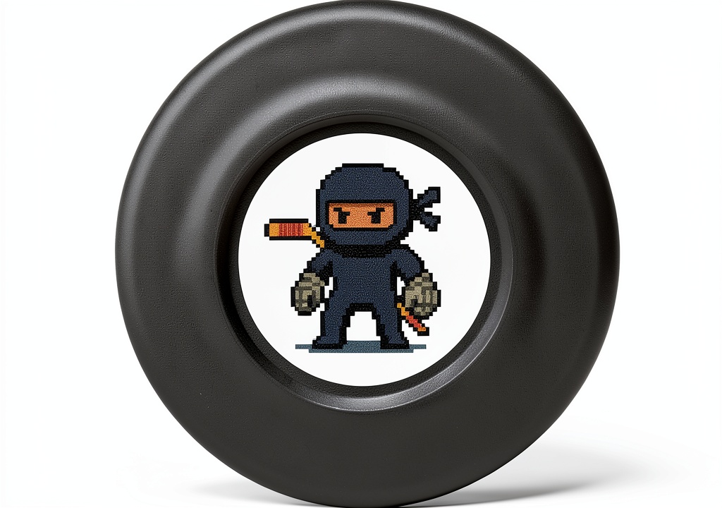 Ninja Puck OG in use on a smooth garage floor