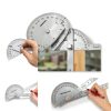 NORTOOLS Angle Finder Ruler Stainless Steel Protractor Tool-5
