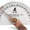 Shinwa Stainless Steel Protractor Construction Tool 8 Inch-1