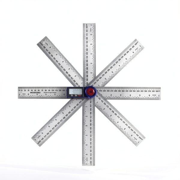 WORKPRO Digital Protractor Stainless Steel Angle Finder Tool-1