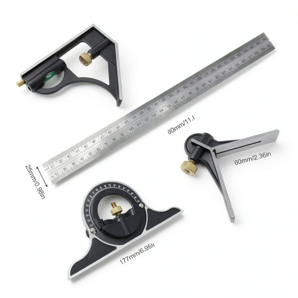 FLXDirect Stainless Steel Protractor Ruler Tool Professional-6