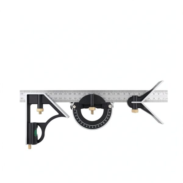 FLXDirect Stainless Steel Protractor Ruler Tool Professional-2