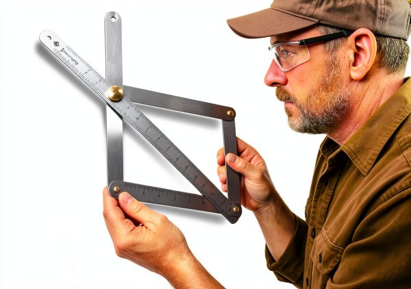 Aisikoo Corner Protractor Angle Finder Aluminum Alloy Tool-2