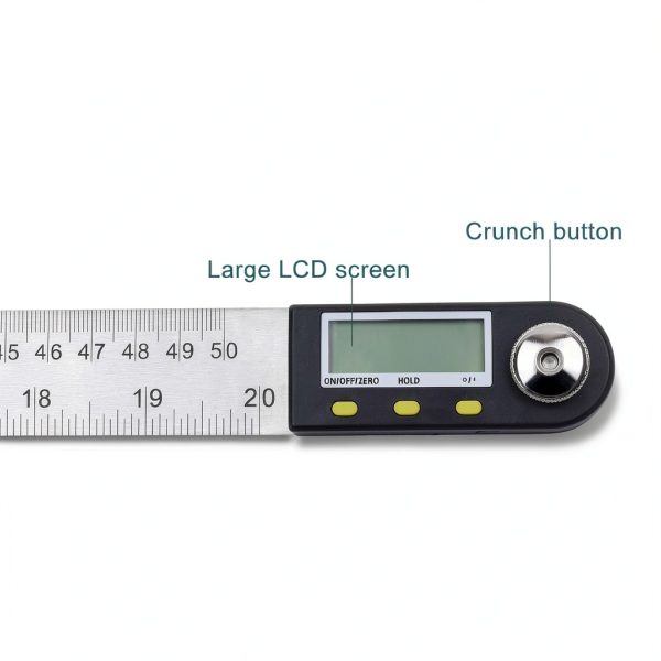 Saili Tools Digital Protractor Stainless Steel Ruler Angle-4
