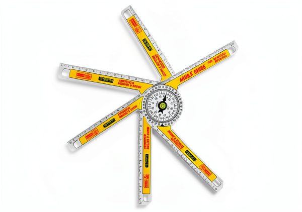 AUSDTOOLS Protractor Lightweight Plastic Angle Gauge-4