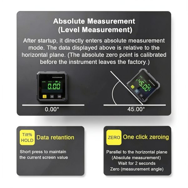 Sakerplus Digital Laser Angle Finder Protractor Tool-3