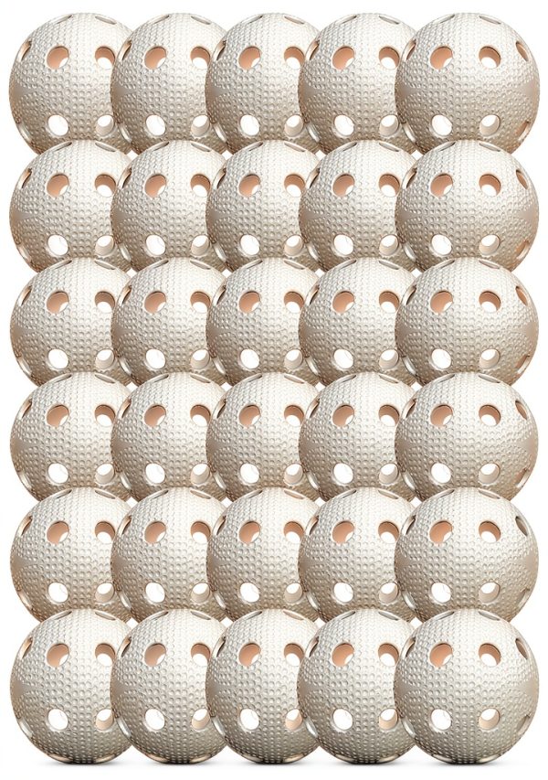 Franklin Sports Floorball Balls 30 Pack Official Size 72mm-0