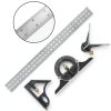 FLXDirect Stainless Steel Protractor Ruler Tool Professional-7