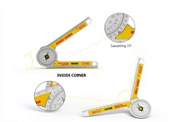 AUSDTOOLS Protractor Lightweight Plastic Angle Gauge-3