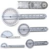 Worutuk Goniometer Transparent Durable Medical Ruler Set-0