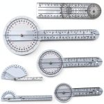 Worutuk Goniometer Transparent Durable Medical Ruler Set-0