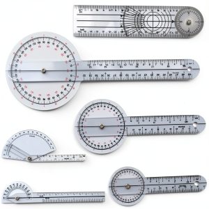 Worutuk Goniometer Transparent Durable Medical Ruler Set-0