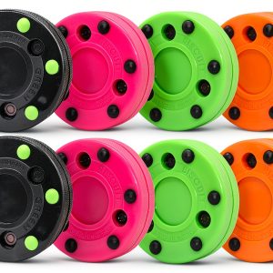 Green Biscuit Roller Hockey Puck Best on Sport Courts-0