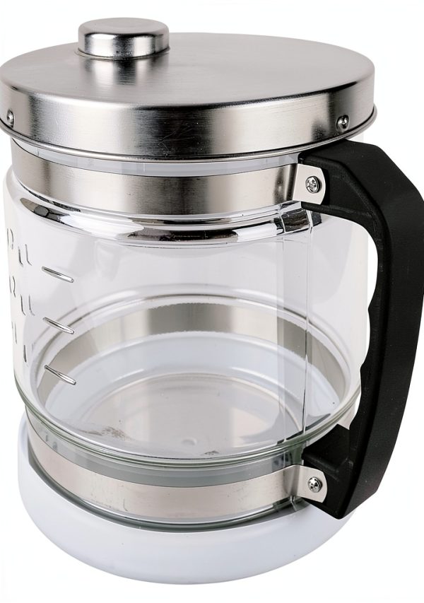 Glass Carafe 4L Fabater Distillation Flask with Stainless Steel Lid-1