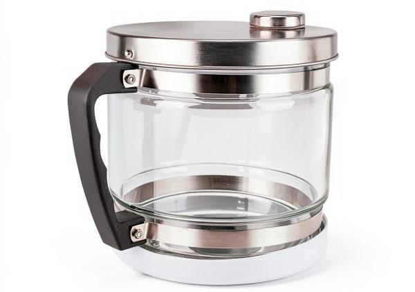 Glass Carafe 4L Fabater Distillation Flask with Stainless Steel Lid-4