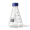 Glass Erlenmeyer Flask 1000ml 4 Pack - Tellegloww Conical Screw Cap-1