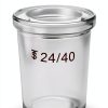 QWORK 1000ml Borosilicate Erlenmeyer Flask 2 Pack Thick 24 40 Joint-2