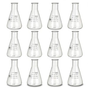 Erlenmeyer Flask PATIKIL 12 Pcs 150ml Graduated Borosilicate Glass-0