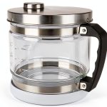 Glass Carafe 4L Fabater Distillation Flask with Stainless Steel Lid-0