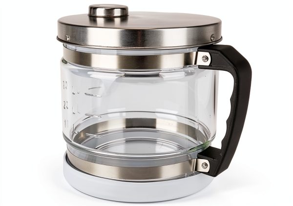 Glass Carafe 4L Fabater Distillation Flask with Stainless Steel Lid-0