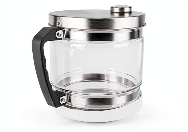Glass Carafe 4L Fabater Distillation Flask with Stainless Steel Lid-6