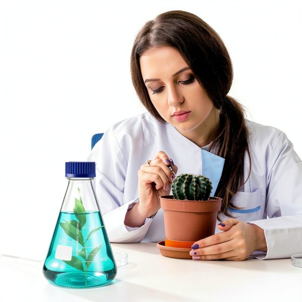 Glass Erlenmeyer Flask 1000ml 4 Pack - Tellegloww Conical Screw Cap-6