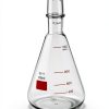 QWORK 1000ml Borosilicate Erlenmeyer Flask 2 Pack Thick 24 40 Joint-5