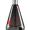 QWORK 1000ml Borosilicate Erlenmeyer Flask 2 Pack Thick 24 40 Joint-1