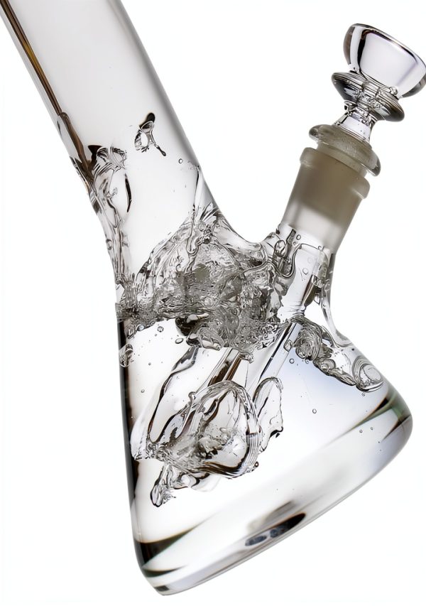 8 inch Heavy Bong Beaker + 14mm Bowl USA – Thick Glass, Stable Design-2