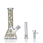 8 inch Heavy Bong Beaker + 14mm Bowl USA – Thick Glass, Stable Design-0