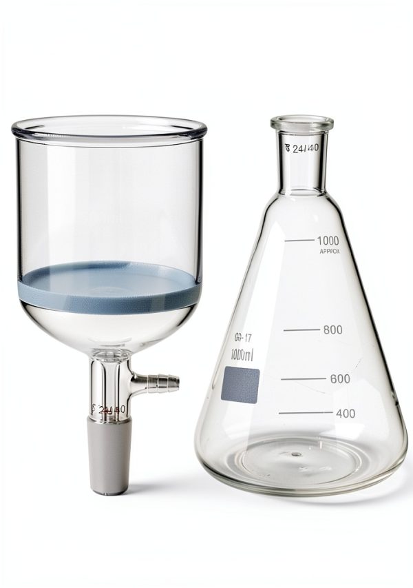 Borosilicate Glass 500ml Buchner Funnel QWORK 24/40 Joint Flask-1