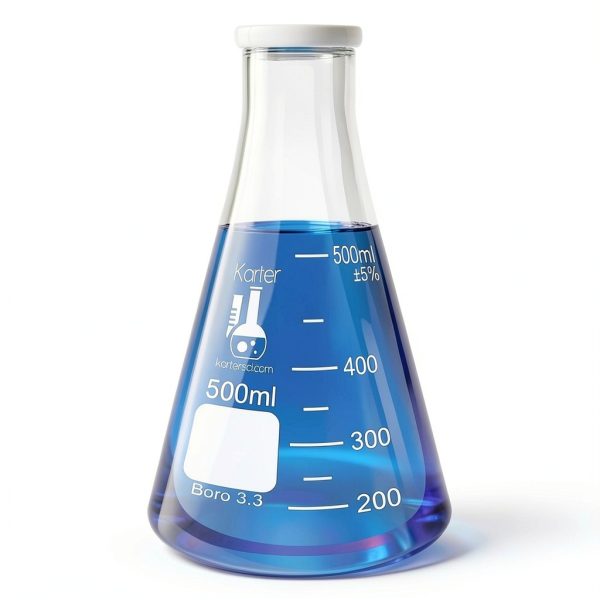 500ml Narrow Mouth Erlenmeyer Flask Karter Scientific-2