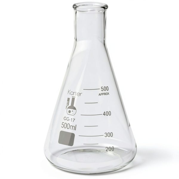 500ml Narrow Mouth Erlenmeyer Flask Karter Scientific-1